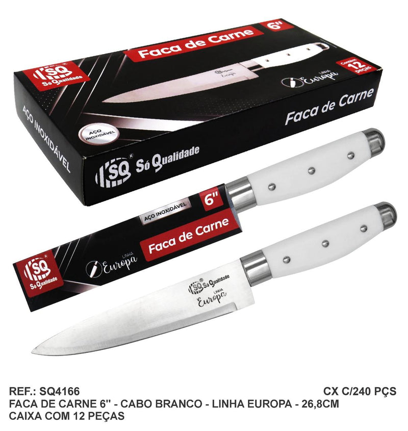 Faca de carne de 5'', 6'', 7'',8'' e 9'' polegadas